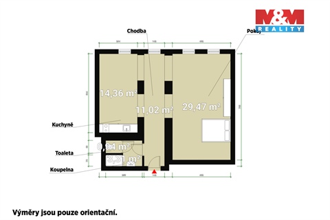Prodej bytu 1kk, 59 m² - 10