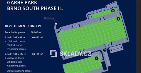 Pronájem skladu / haly, 4 000 m² - 0