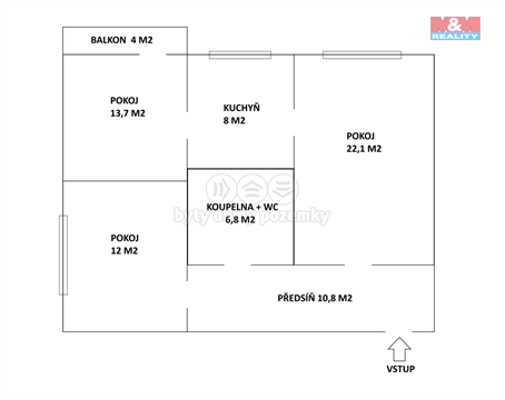Prodej bytu 3+1, 77 m² - 10
