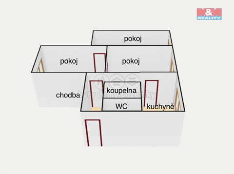 Prodej bytu 3+1, 60 m² 8