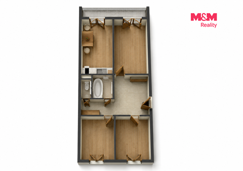 Prodej bytu 3+1, 66 m² - 4