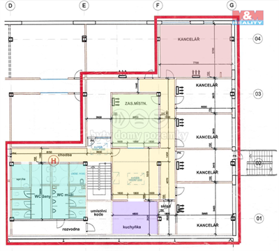 Pronájem kanceláře, 44 m² - 6