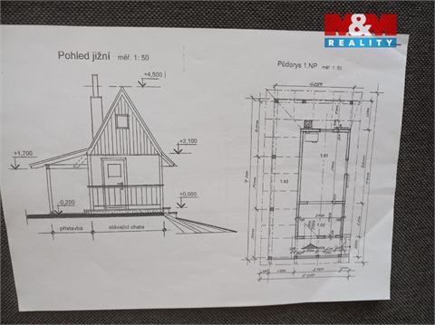 Prodej chaty / chapuly, 40 m² - 0
