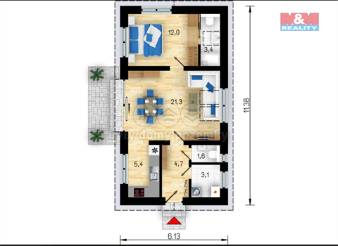 Prodej rodinného domu, 52 m² - 4