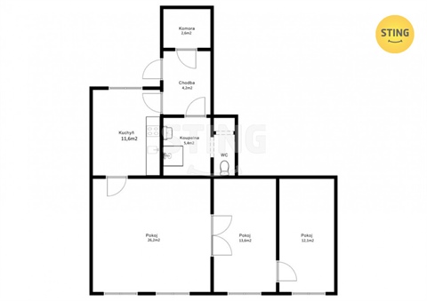 Prodej bytu 3+1, 76 m² - 4