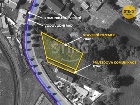 Prodej stavebního pozemku, 836 m² 0