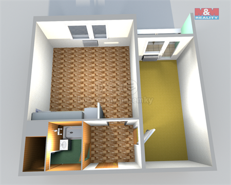 Pronájem bytu 1+1, 40 m² 10