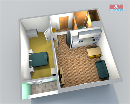 Pronájem bytu 1+1, 40 m² 6