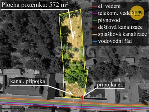 Prodej stavebního pozemku, 572 m² 0