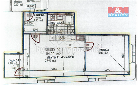 Pronájem bytu 2kk, 54 m² 8