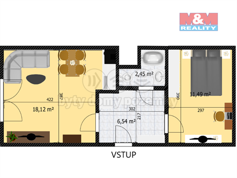 Prodej bytu 2+1, 43 m² - 14