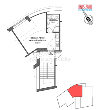 Pronájem bytu 1kk, 33 m² 10