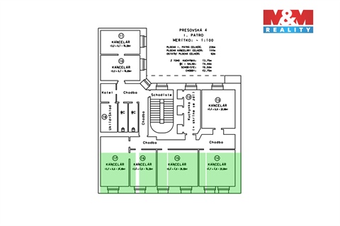 Pronájem kanceláře, 88 m² - 2