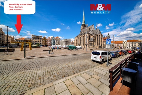 Pronájem kanceláře, 88 m² - 0