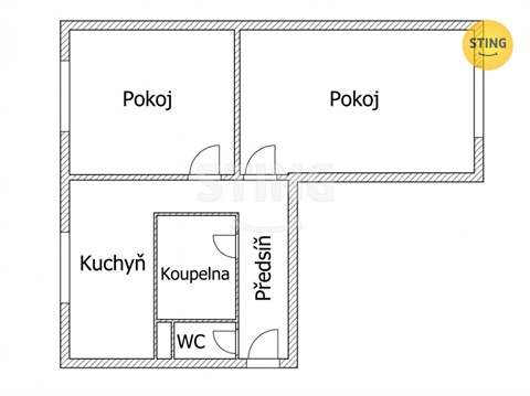 Prodej bytu 2+1, 50 m² 12