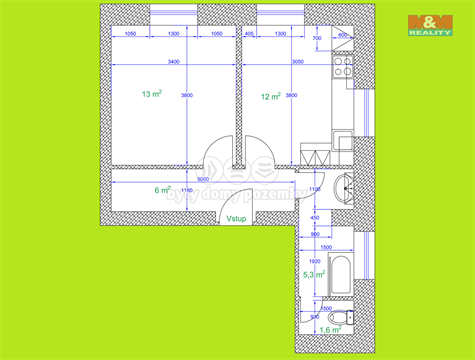 Prodej bytu 2kk, 40 m² 12
