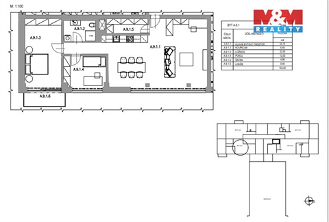 Prodej bytu 3kk, 99 m² - 0