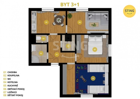 Prodej bytu 3+1, 72 m² - 14