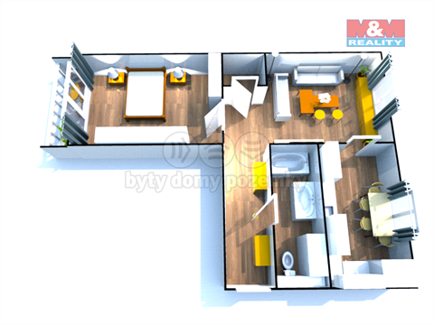 Prodej bytu 2+1, 56 m² 12