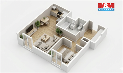 Prodej bytu 2kk, 41 m² - 0