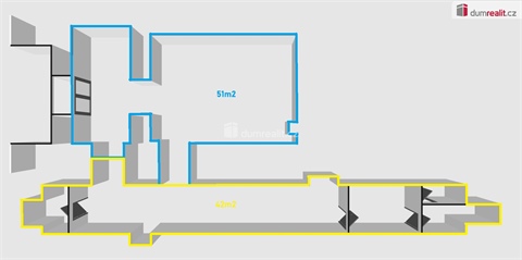 Pronájem obchodních prostor, 93 m² - 2