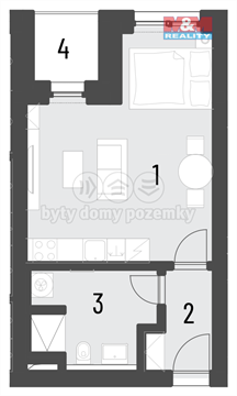 Prodej bytu 1kk, 33 m² - 6