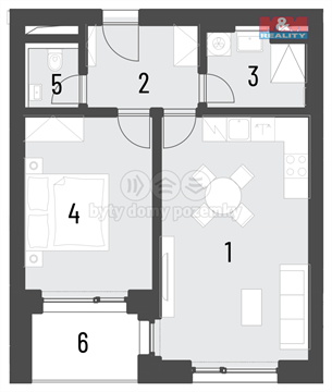 Prodej bytu 2kk, 44 m² 6