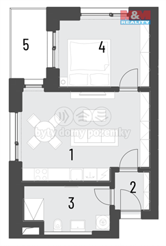 Prodej bytu 2kk, 44 m² - 6