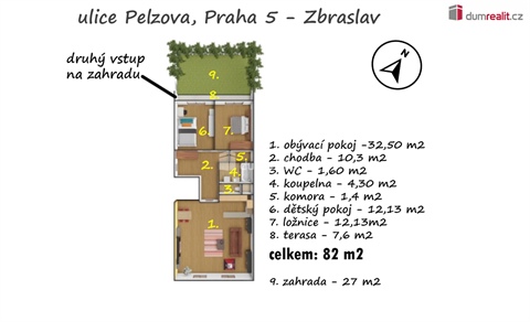 Prodej bytu 3kk, 82 m² 8