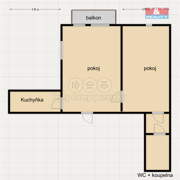 Pronájem bytu 2kk, 54 m² 6
