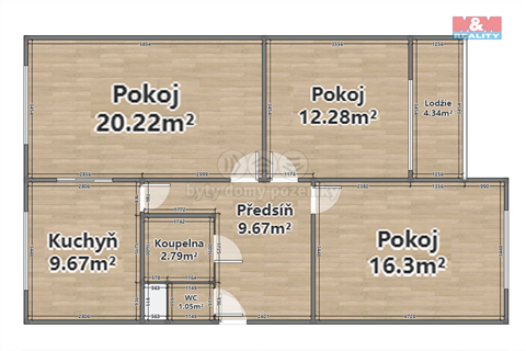 Prodej bytu 3+1, 71 m² - 16
