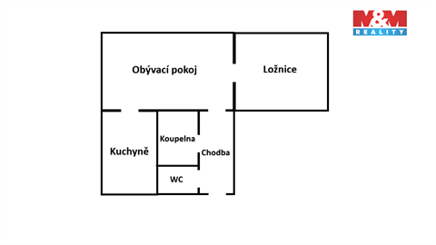 Prodej bytu 2+1, 46 m² - 0