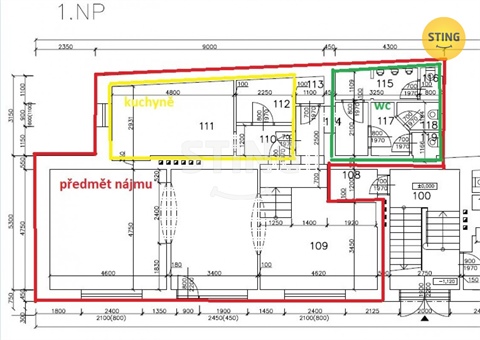 Pronájem obchodních prostor, 90 m² 14