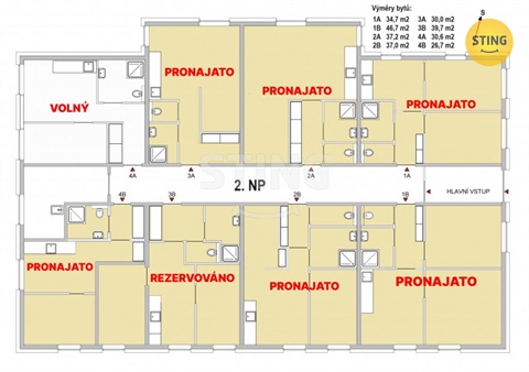 Pronájem bytu 1+1, 31 m² 2
