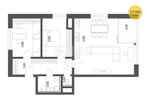 Prodej bytu 3kk, 87 m² 14