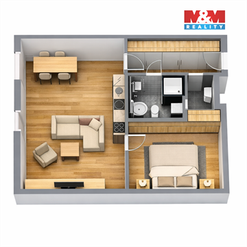 Prodej bytu 2kk, 68 m² - 0