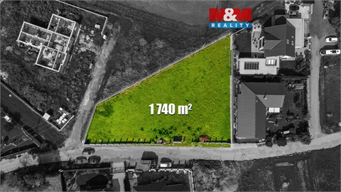 Prodej stavebního pozemku, 1 740 m² 2
