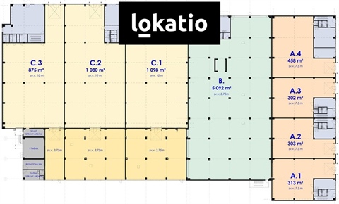 Pronájem skladu / haly, 885 m² - 4