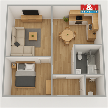 Prodej bytu 2+1, 48 m² 2