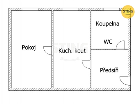 Pronájem bytu 1+1, 55 m² 8