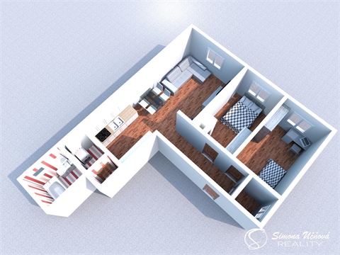 Prodej bytu 3kk, 62 m² 2