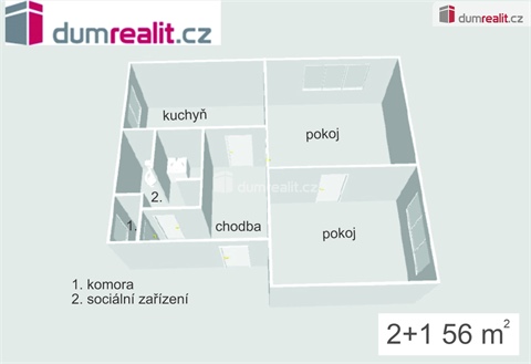 Prodej bytu 2+1, 56 m² 10