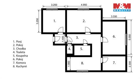 Prodej bytu 3+1, 88 m² 2
