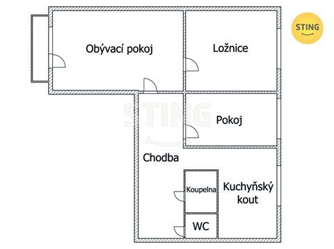 Prodej bytu 3+1, 63 m² - 8