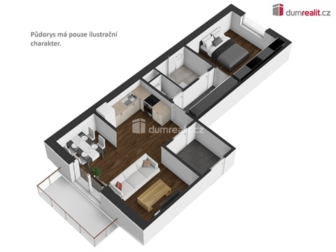 Pronájem bytu 2kk, 56 m² - 6