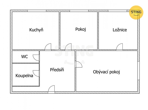 Pronájem bytu 3+1, 68 m² 8