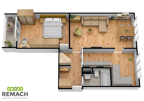Pronájem bytu 2+1, 63 m² - 14