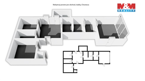 Prodej obchodních prostor, 98 m² - 0