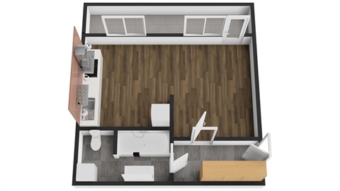 Pronájem bytu 1kk, 33 m² - 10