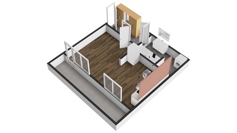 Pronájem bytu 1kk, 33 m² 8
